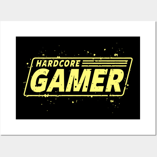 GAMING - GAMER - HARDCORE GAMER Wall Art by Tshirt Samurai